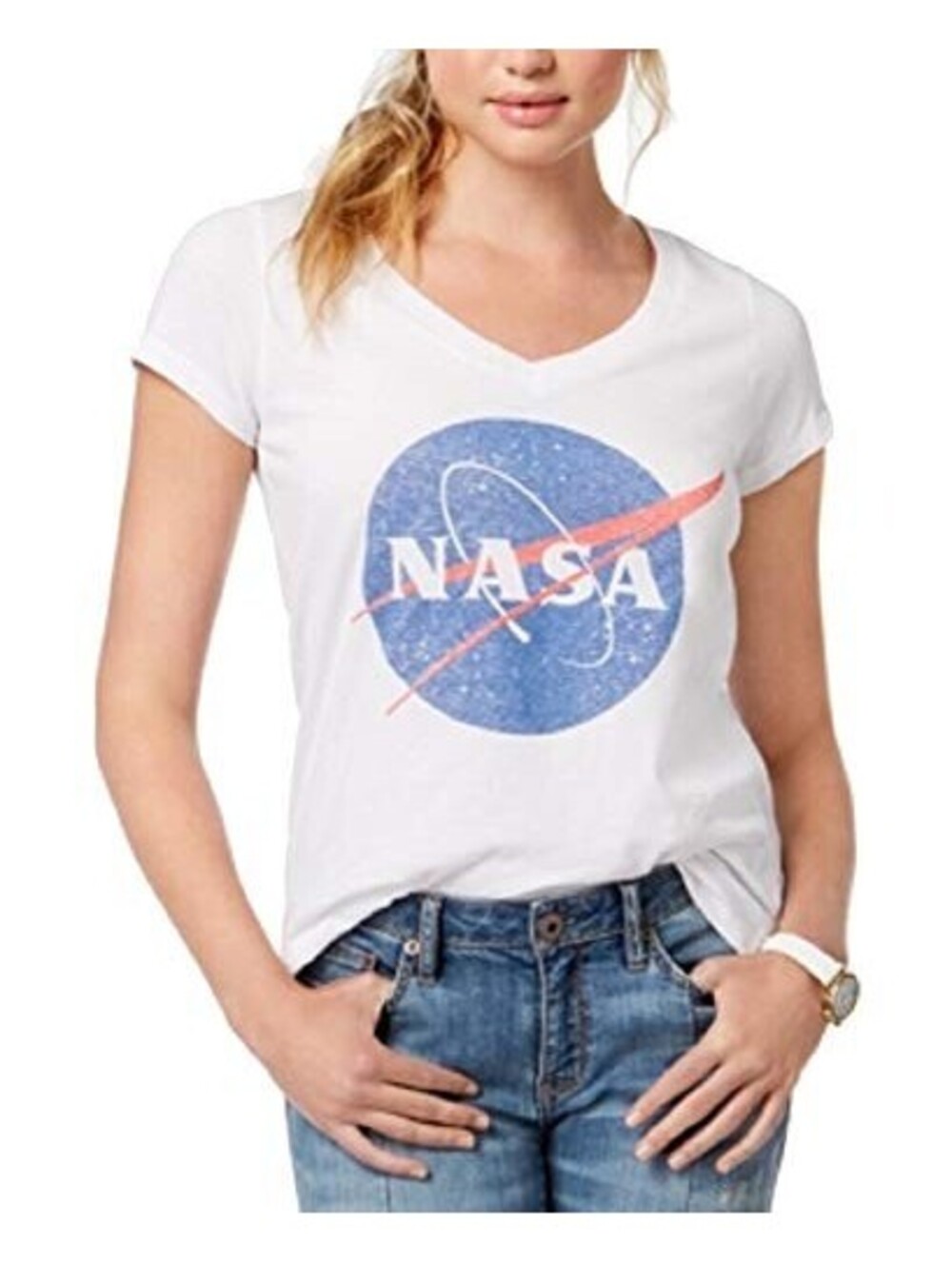 Love Tribe Juniors Nasa Graphic T-Shirt Size M